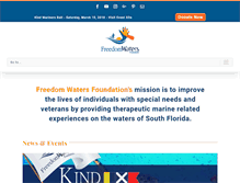 Tablet Screenshot of freedomwatersfoundation.org